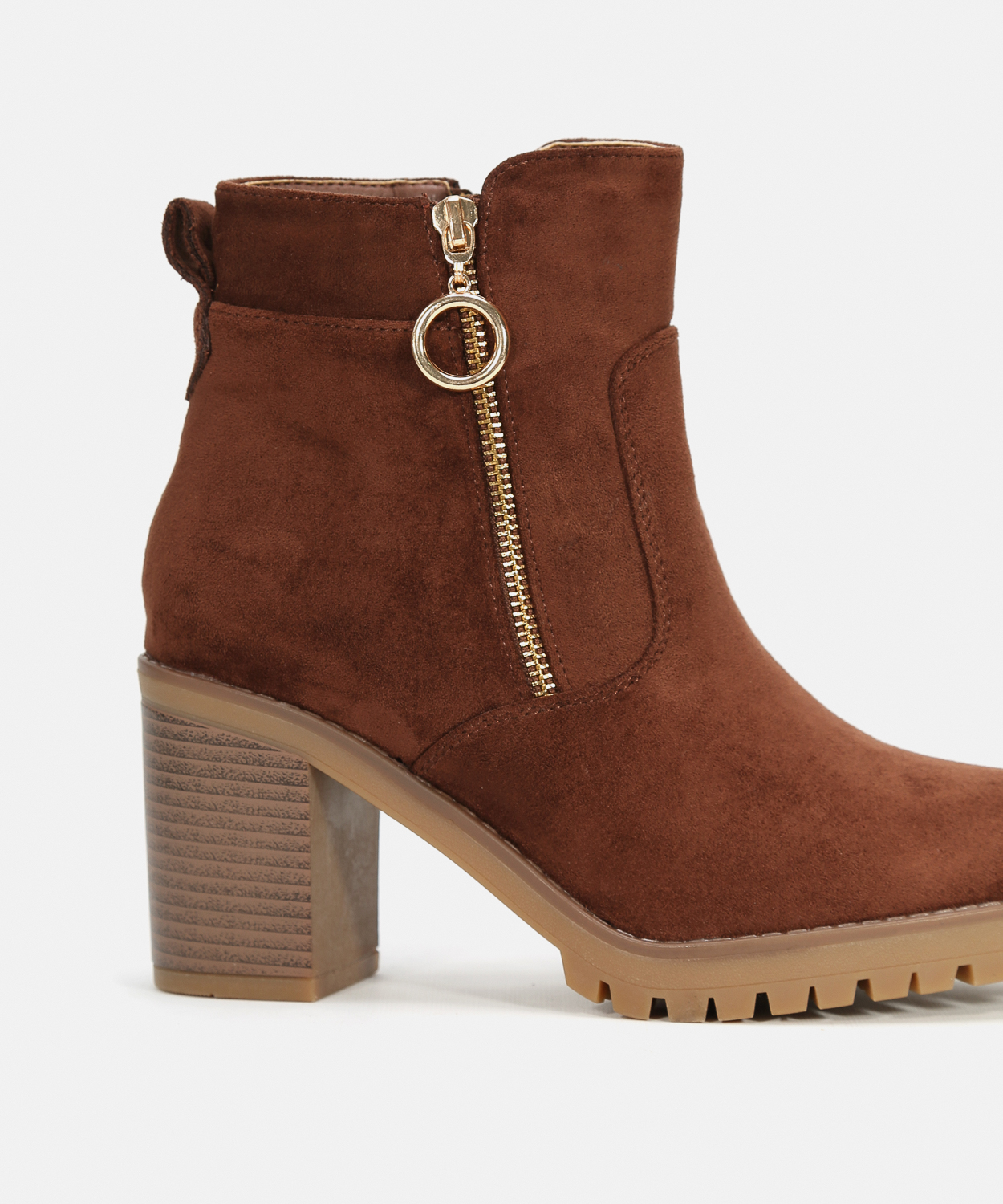 Botines tac&oacute;n cremallera externa image number null